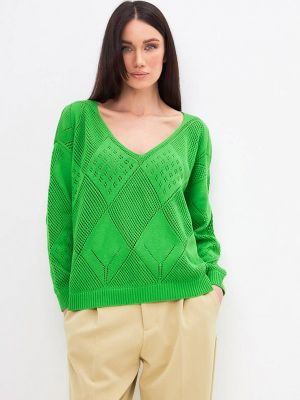 Пуловер Lolajumpper зеленый