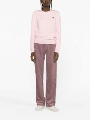 Sweatshirt aus baumwoll Maison Kitsuné pink