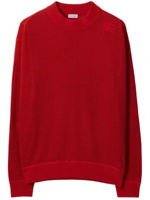 Sweter z siateczką Burberry czerwony
