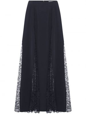 Krajkové saténové dlouhá sukně Anna Quan černé