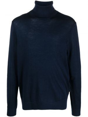 Vlnený sveter z merina Michael Kors modrá