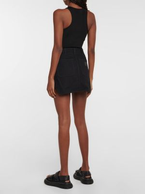 Bavlněné mini sukně Wardrobe.nyc černé