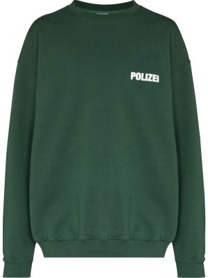 Sweatshirt mit rundhalsausschnitt mit print Vetements grün