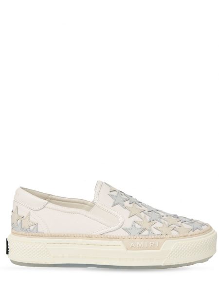 Sneakers med slip-on med stjärnmönster Amiri vit