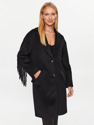 Manteau en laine large Guess noir