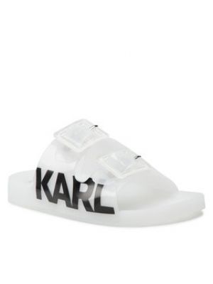 Șlapi Karl Lagerfeld alb