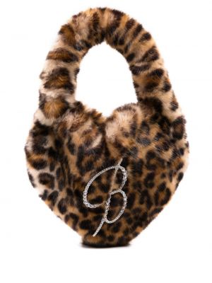 Nákupná taška s potlačou s leopardím vzorom Blumarine