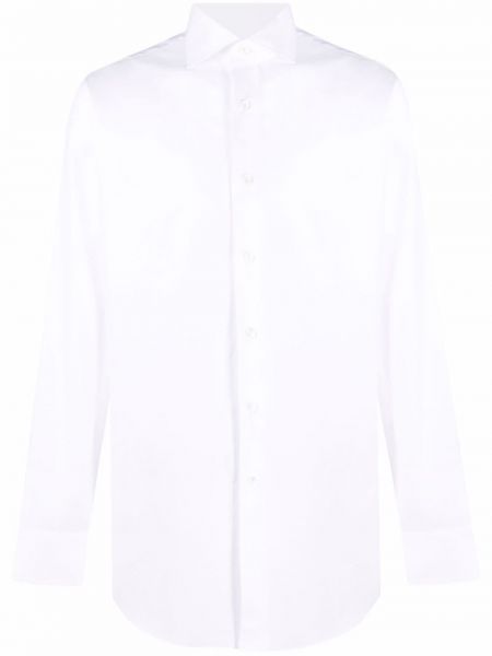 Camisa slim fit Brioni blanco