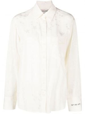 Копринена риза Zadig&voltaire бяло