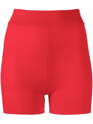Pantaloni scurți pentru ciclism din cașmir Cashmere In Love roșu