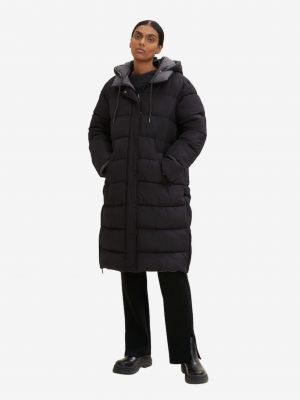 Oboustranný prošívaný zimní kabát Tom Tailor černý