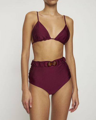 Bikini cu talie înaltă Johanna Ortiz violet