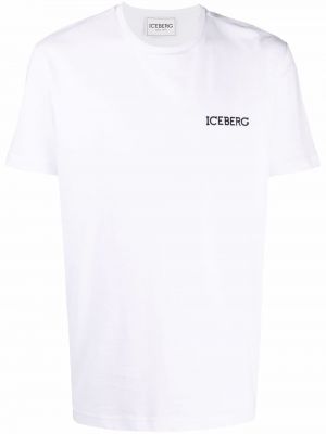 Brodert t-skjorte Iceberg hvit