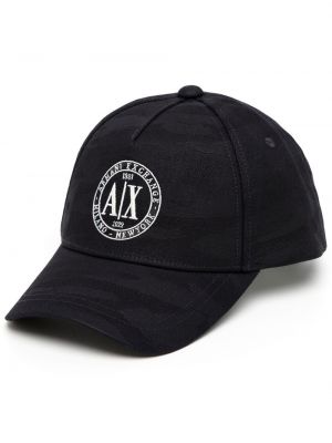 Brodert cap Armani Exchange svart