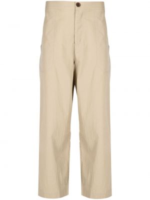 Bavlněné rovné kalhoty Marané hnědé