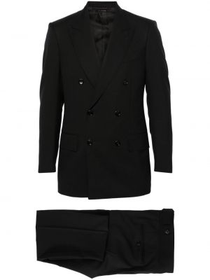 Вълнен костюм Tom Ford черно