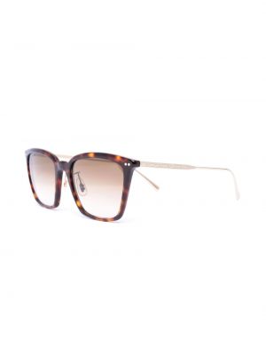 Okulary przeciwsłoneczne oversize Brunello Cucinelli brązowe