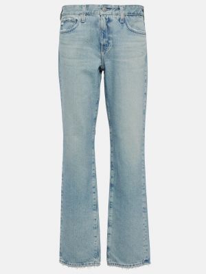 Прямые джинсы с низкой талией Ag Jeans синие