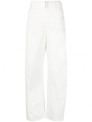 Proste spodnie Lemaire - Biały