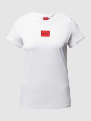 Koszulka slim fit Hugo biała