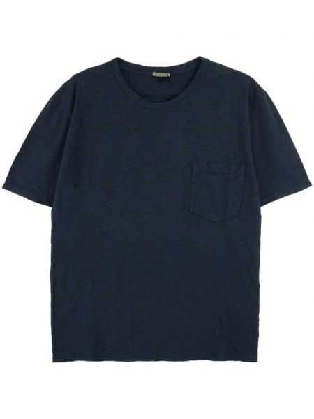 Памучна тениска Barena синьо