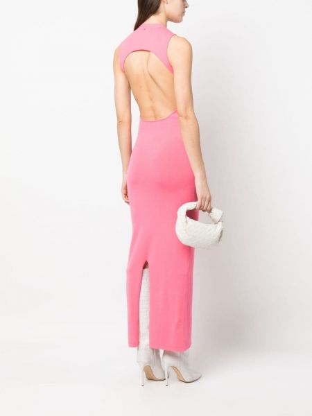 Dlouhé šaty Sportmax růžové