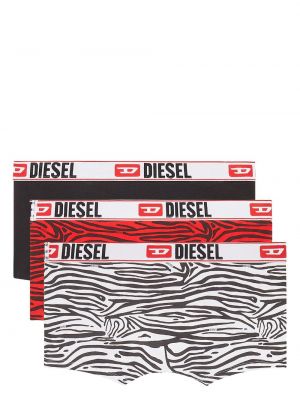 Boxershorts mit print mit zebra-muster Diesel schwarz
