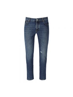 Slim fit zerrissene skinny jeans John Richmond blau