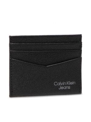 Calvin Klein Jeans Puzdro na kreditné karty Micro Pebble Id Cardholder K50K508907  - čierna