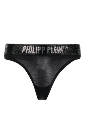 Kalhotky string Philipp Plein černé
