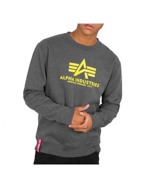 Sweter Alpha Industries, szary