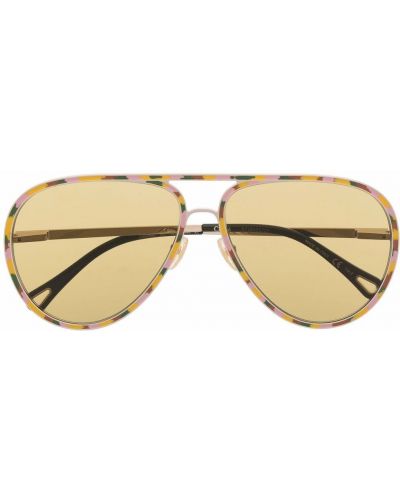 Saulesbrilles ar apdruku kamuflāžas Chloé Eyewear
