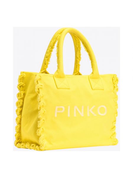 Bolso shopper Pinko amarillo