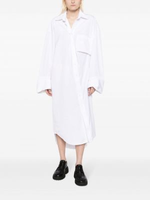 Asymetrické košilové šaty Marina Yee bílé