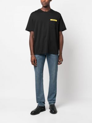 Koszulka bawełniana Ferrari czarna