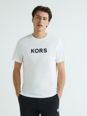 Camiseta de algodón Michael Kors negro