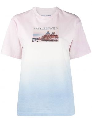 Camiseta con efecto degradado Paco Rabanne rosa