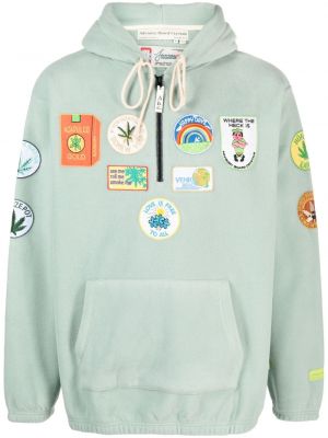 Fleece hoodie mit kristallen Advisory Board Crystals grün