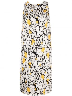 Φλοράλ φόρεμα με σχέδιο ντραπέ Lanvin