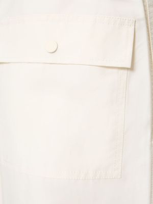 Voľné bavlnené nohavice Marc Jacobs biela