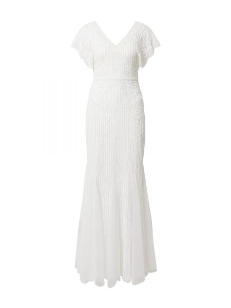Вечерна рокля Sistaglam бяло
