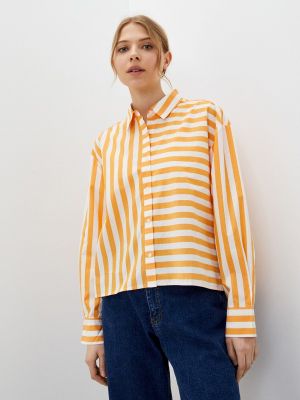 Рубашка с длинным рукавом S.oliver, оранжевая