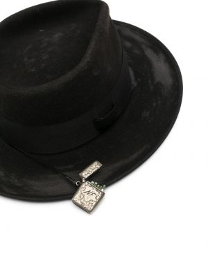 Plstěný vlněný klobouk Nick Fouquet černý
