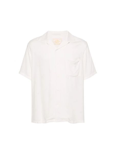 Koszula z krótkim rękawem flanelowa Portuguese Flannel biała