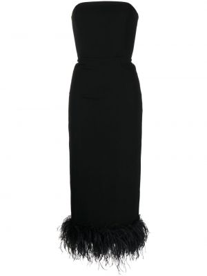 Sukienka koktajlowa w piórka 16arlington czarna