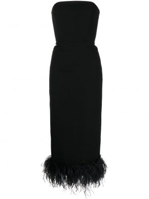 Cocktailkleid mit federn 16arlington schwarz