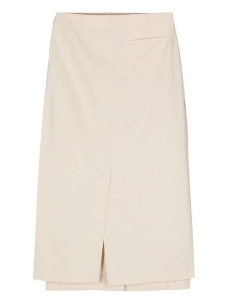 Bavlněné dlouhá sukně Loulou Studio bílé