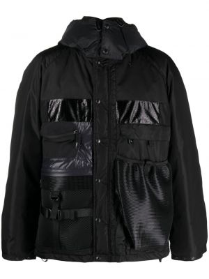 Πουπουλένιο μπουφάν με κουκούλα Junya Watanabe Man μαύρο