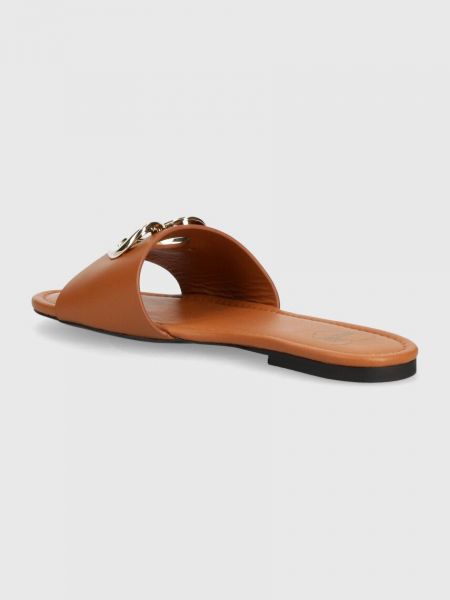 Sandale din piele Love Moschino maro
