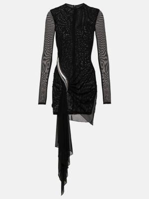 Асиметрична мрежеста рокля David Koma